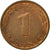 Coin, GERMANY - FEDERAL REPUBLIC, Pfennig, 1975, Karlsruhe, EF(40-45), Copper