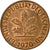 Coin, GERMANY - FEDERAL REPUBLIC, Pfennig, 1970, Karlsruhe, EF(40-45), Copper
