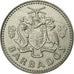 Monnaie, Barbados, 25 Cents, 1980, Franklin Mint, TTB, Copper-nickel, KM:13