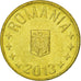 Moneta, Romania, Ban, 2013, BB, Acciaio placcato ottone, KM:189