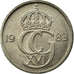 Munten, Zweden, Carl XVI Gustaf, 50 Öre, 1983, ZF, Copper-nickel, KM:855