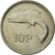 Moneda, REPÚBLICA DE IRLANDA, 10 Pence, 1994, MBC, Cobre - níquel, KM:29