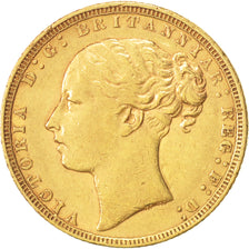 Gran Bretagna, Victoria, Sovereign, 1871, BB, Oro, KM:752