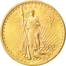 États-Unis, Saint-Gaudens, $20, Double Eagle, 1922, U.S, Philadelphia,KM 131