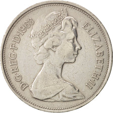 Coin, Great Britain, Elizabeth II, 10 New Pence, 1968, AU(50-53), Copper-nickel