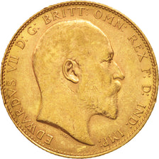 Grande-Bretagne, Edward VII, Sovereign, 1904, TTB+, Or, KM:805