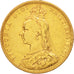 Gran Bretagna, Victoria, Sovereign, 1890, BB, Oro, KM:767