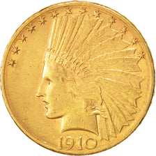 États-Unis, Indian Head, $10, Eagle, 1910, Denver, TTB, KM:130