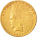 Estados Unidos, Indian Head, $10, Eagle, 1910,Denver, MBC