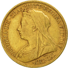 Gran Bretagna, Victoria, 1/2 Sovereign, 1900, BB, Oro, KM:784