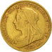 Grande-Bretagne, Victoria, 1/2 Sovereign, 1900, TTB, Or, KM:784