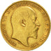 Monnaie, Grande-Bretagne, Edward VII, 1/2 Sovereign, 1910, TTB+, Or, KM:804