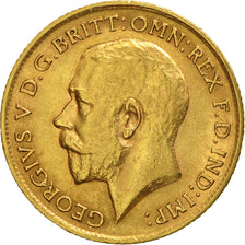 Moneta, Gran Bretagna, George V, 1/2 Sovereign, 1911, BB+, Oro, KM:819