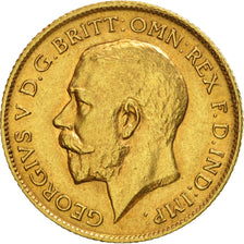 Grande-Bretagne, George V, 1/2 Sovereign, 1911, TTB+, Or, KM:819