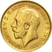 Coin, Great Britain, George V, 1/2 Sovereign, 1913, AU(50-53), Gold, KM:819