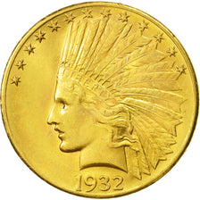 Monnaie, États-Unis, Indian Head, $10, Eagle, 1932, U.S. Mint, Philadelphie