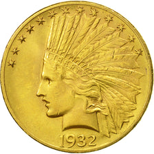 Coin, United States, Indian Head, $10, Eagle, 1932, U.S. Mint, Philadelphia