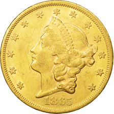 Stati Uniti, Liberty Head, $20, Double Eagle, 1865, Philadelphia, BB, KM A74.1