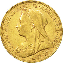 Gran Bretaña, Victoria, Sovereign, 1894, MBC+, Oro, KM:785