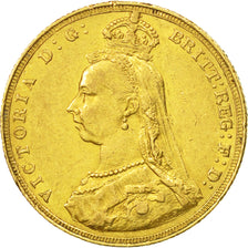 Grande-Bretagne, Victoria, Sovereign, 1887, TTB, Or, KM:767