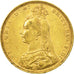 Munten, Groot Bretagne, Victoria, Sovereign, 1890, ZF, Goud, KM:767