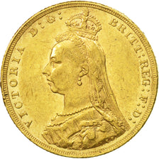 Gran Bretaña, Victoria, Sovereign, 1891, MBC+, Oro, KM:767