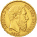 Belgium, Leopold II, 20 Francs, 20 Frank, 1870, EF(40-45), Gold, KM:32