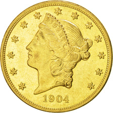 Moneta, Stati Uniti, Liberty Head, $20, Double Eagle, 1904, U.S. Mint