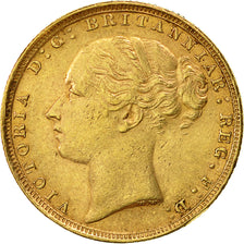 Moneta, Gran Bretagna, Victoria, Sovereign, 1884, BB, Oro, KM:752