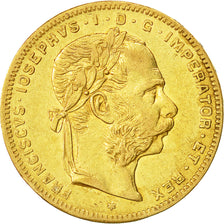 Munten, Oostenrijk, Franz Joseph I, 8 Florins-20 Francs, 1876, ZF+, Goud