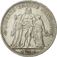 Coin, France, Hercule, 5 Francs, 1875, Paris, EF(40-45), Silver, KM:820.1