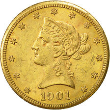 Monnaie, États-Unis, Coronet Head, $10, Eagle, 1901, U.S. Mint, San Francisco