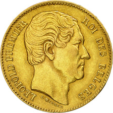 Munten, België, Leopold I, 20 Francs, 20 Frank, 1865, ZF+, Goud, KM:23