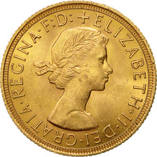 Münze, Großbritannien, Elizabeth II, Sovereign, 1958, SS+, Gold, KM:908