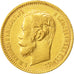 Coin, Russia, Nicholas II, 5 Roubles, 1902, St. Petersburg, EF(40-45), Gold