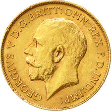 Monnaie, Grande-Bretagne, George V, 1/2 Sovereign, 1914, TTB+, Or, KM:819