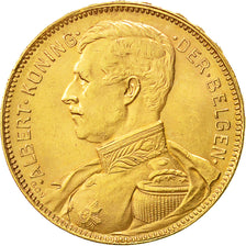 Münze, Belgien, 20 Francs, 20 Frank, 1914, SS+, Gold, KM:79