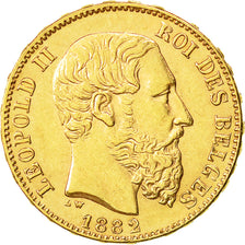 Monnaie, Belgique, Leopold II, 20 Francs, 20 Frank, 1882, SUP, Or, KM:37