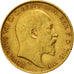 Münze, Großbritannien, Edward VII, 1/2 Sovereign, 1909, SS+, Gold, KM:804