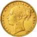 Moneda, Gran Bretaña, Victoria, Sovereign, 1872, MBC+, Oro, KM:736.1