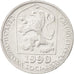 Coin, Czechoslovakia, 10 Haleru, 1990, MS(63), Aluminum, KM:80