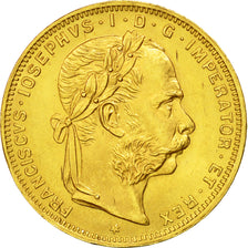 Moneda, Austria, Franz Joseph I, 8 Florins-20 Francs, 1892, FDC, Oro, KM:2269