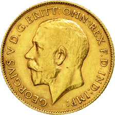 Moneta, Gran Bretagna, George V, 1/2 Sovereign, 1911, BB, Oro, KM:819