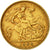 Coin, Great Britain, Edward VII, 1/2 Sovereign, 1906, EF(40-45), Gold, KM:804