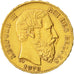 Moneda, Bélgica, Leopold II, 20 Francs, 20 Frank, 1878, MBC+, Oro, KM:37