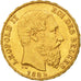 Coin, Belgium, Leopold II, 20 Francs, 20 Frank, 1882, AU(55-58), Gold, KM:37