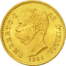 Moneda, Italia, Umberto I, 20 Lire, 1881, Rome, EBC+, Oro, KM:21