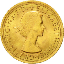 Münze, Großbritannien, Elizabeth II, Sovereign, 1966, VZ, Gold, KM:908