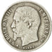 Moneta, Francia, Napoleon III, 50 Centimes, 1859, Strasbourg,MB+, KM 794.2