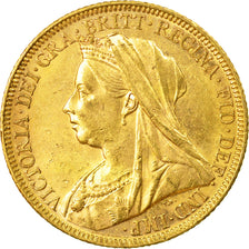 Moneda, Gran Bretaña, Victoria, Sovereign, 1896, EBC, Oro, KM:785